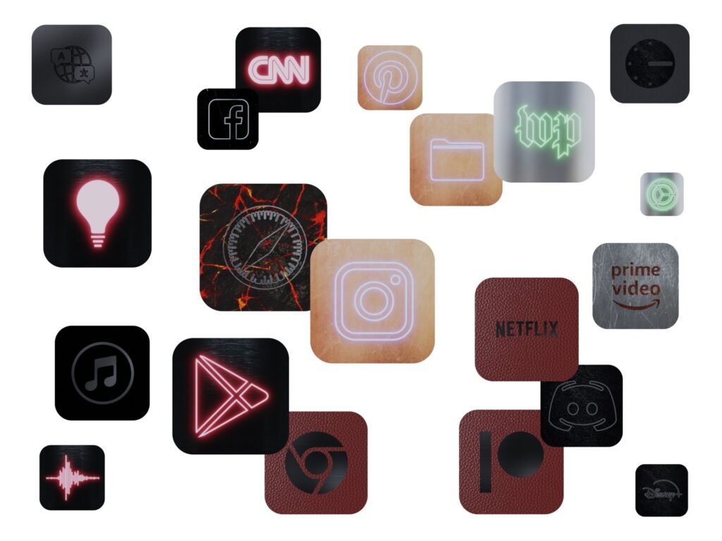 Floating icons from different packs