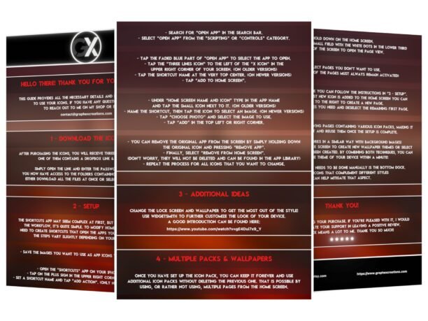 Instructions Showcase of the instructions