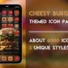 Cover of the Cheesy Burger Icon Pack