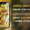 Cover of the Citrus Fruits Icon Pack