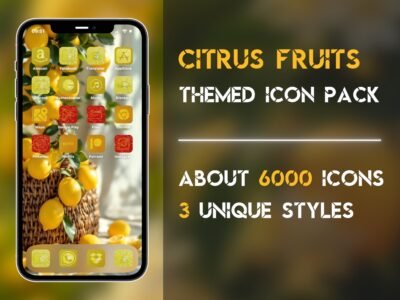 Cover of the Citrus Fruits Icon Pack