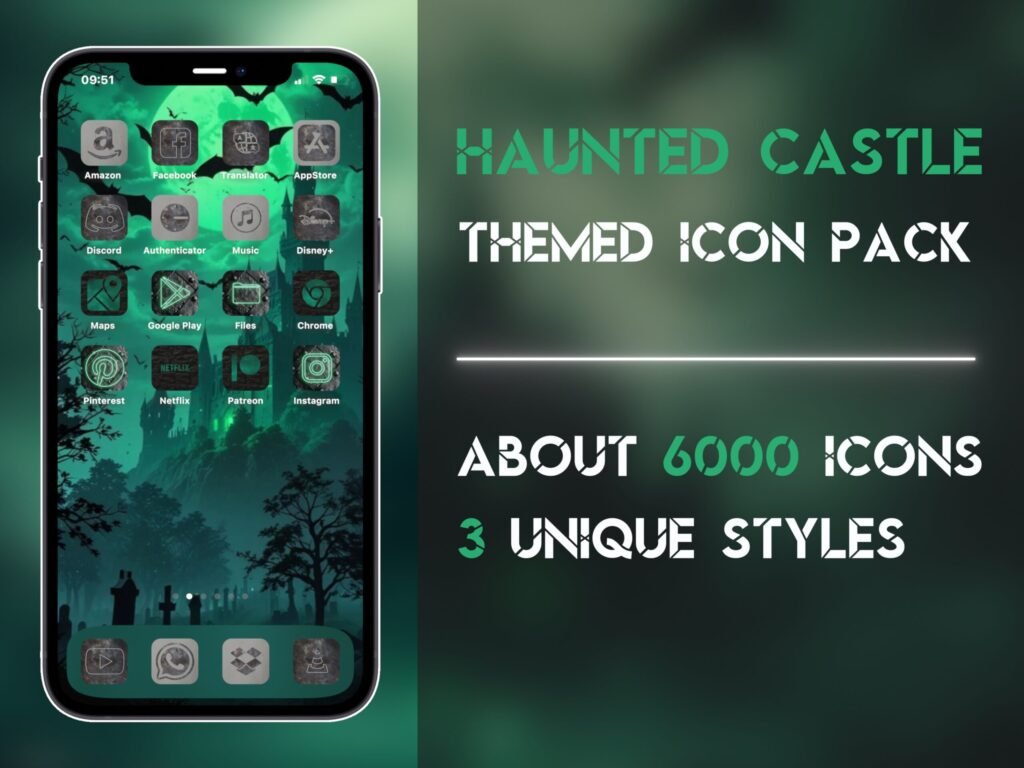 Cover of the Haunted Castle Icon Pack