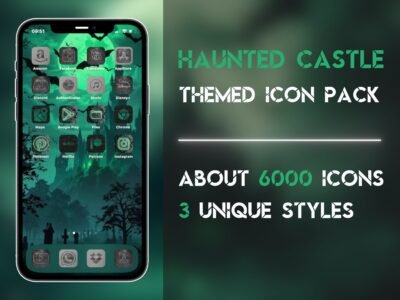 Cover of the Haunted Castle Icon Pack
