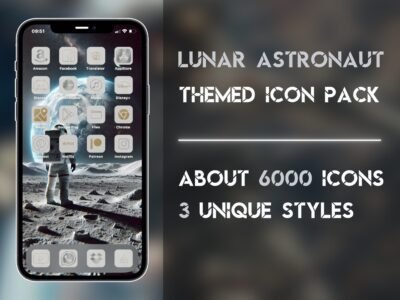 Cover of the Lunar Astronaut Icon Pack