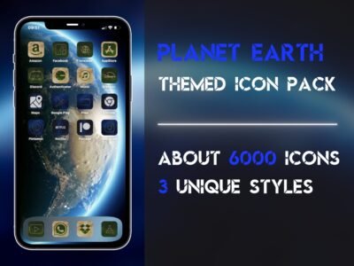 Cover of the Planet Earth Icon Pack