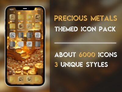 Cover of the Precious Metals Icon Pack
