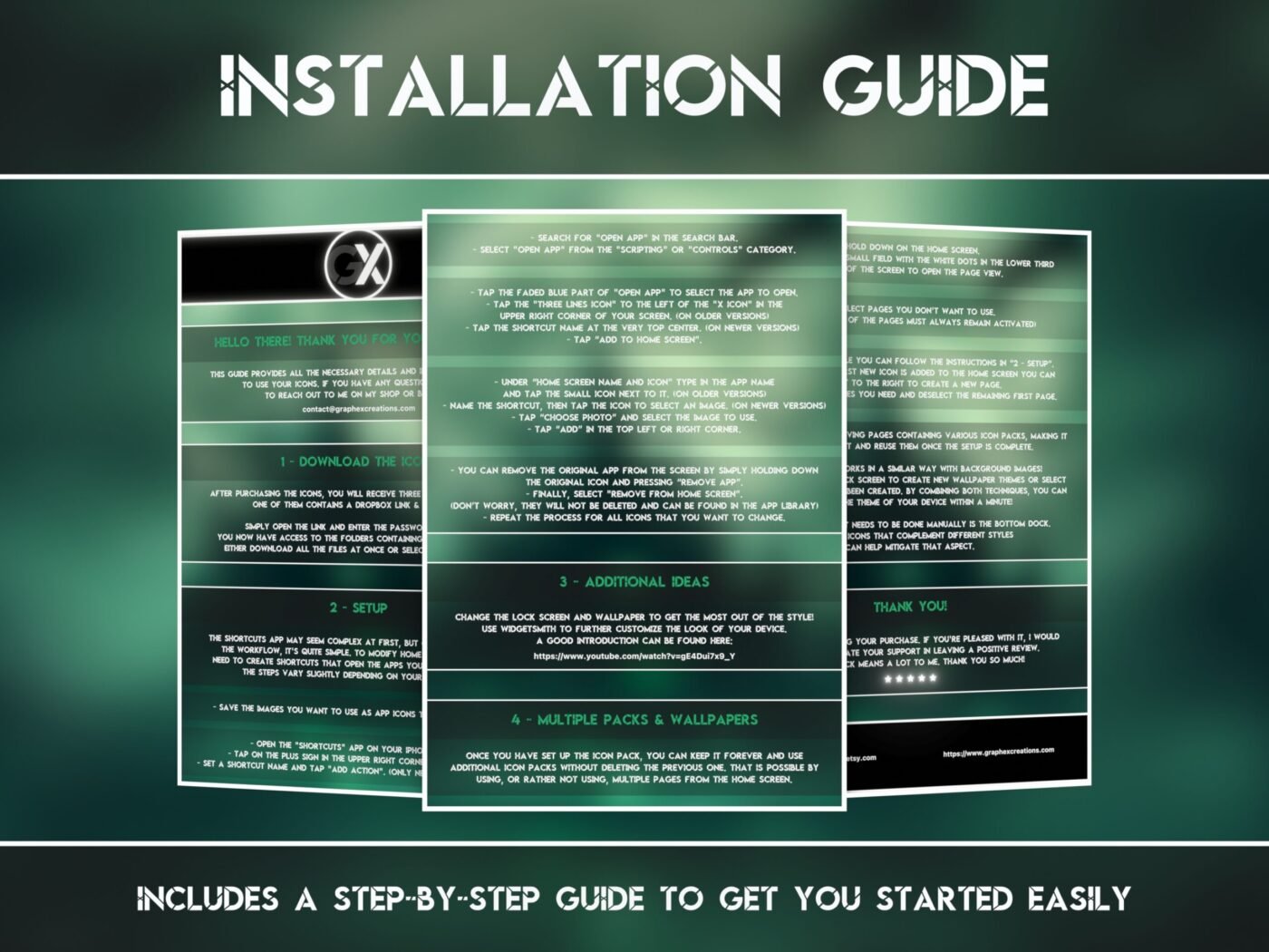 Installation Guide Showcase of the Haunted Castle Icon Pack