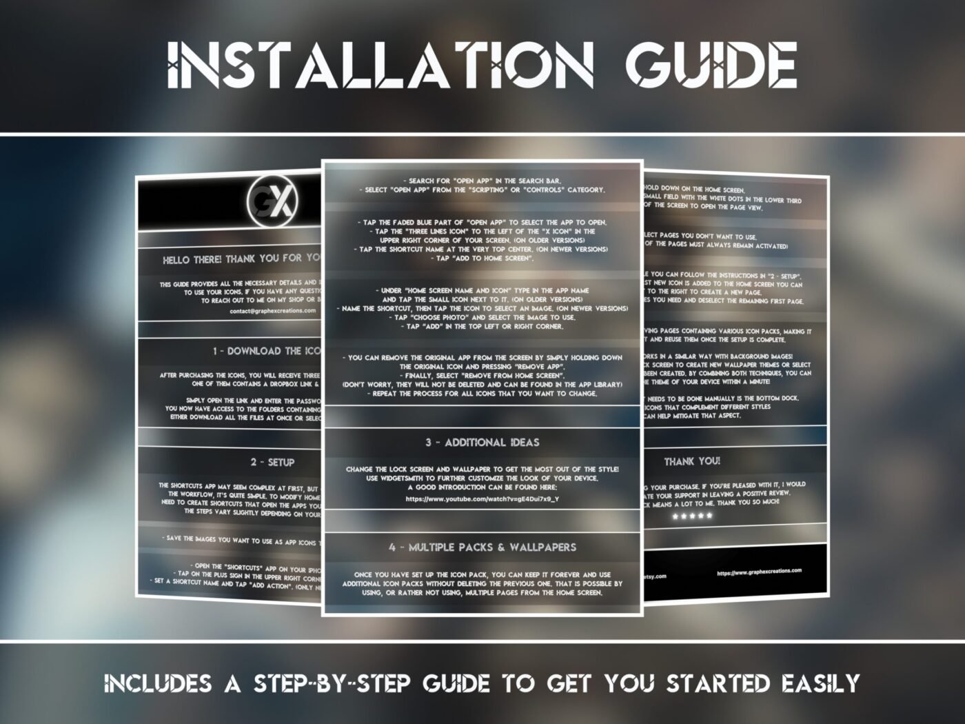 Installation Guide Showcase of the Lunar Astronaut Icon Pack