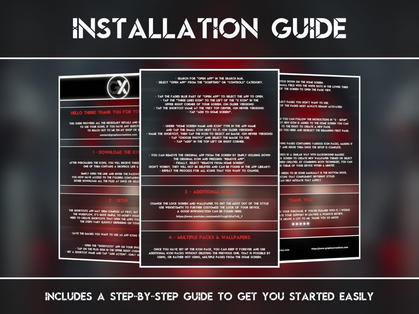 Installation Guide Showcase of the Vampire Icon Pack