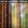 List of the Outline Icons of the Ancient Redwoods Icon Pack