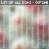 List of the Outline Icons of the Blossom Roses Icon Pack