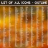 List of the Outline Icons of the Fall Season Icon Pack
