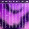 List of the Outline Icons of the Magical Witch Icon Pack