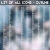 List of the Outline Icons of the Precious Gemstones Icon Pack