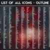 List of the Outline Icons of the Vampire Icon Pack