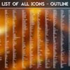 List of the Outline Icons of the Volcano Core Icon Pack