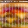 List of the Standard Icons of the Cheesy Burger Icon Pack