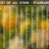 List of the Standard Icons of the Citrus Fruits Icon Pack