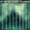 List of the Standard Icons of the Haunted Castle Icon Pack
