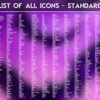 List of the Standard Icons of the Magical Witch Icon Pack