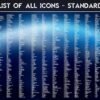 List of the Standard Icons of the Planet Earth Icon Pack