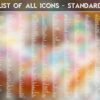 List of the Standard Icons of the Tasty Donut Icon Pack
