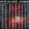 List of the Standard Icons of the Vampire Icon Pack