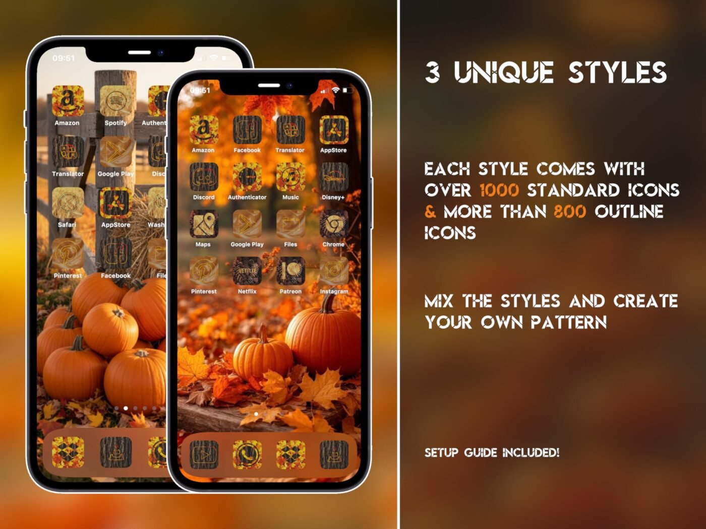 Showcase of the Fall Season Icon Pack