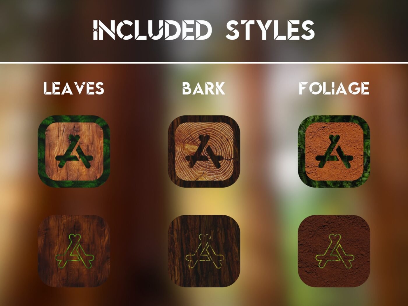 Styles of the Ancient Redwoods Icon Pack