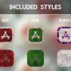 Styles of the Blossom Roses Icon Pack