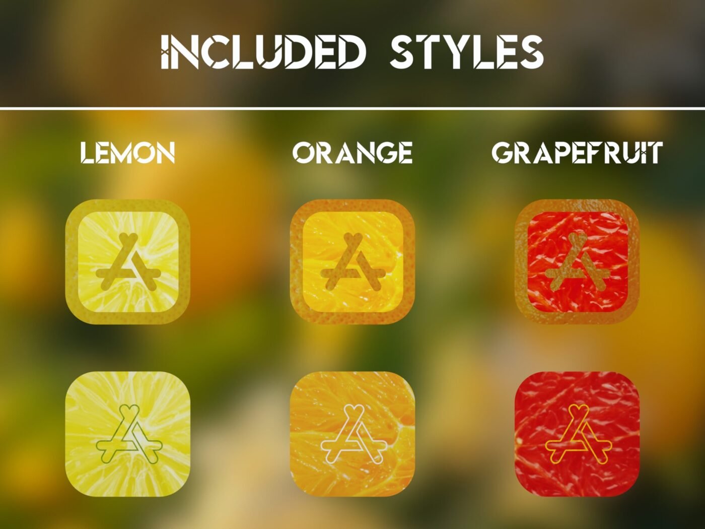 Styles of the Citrus Fruits Icon Pack
