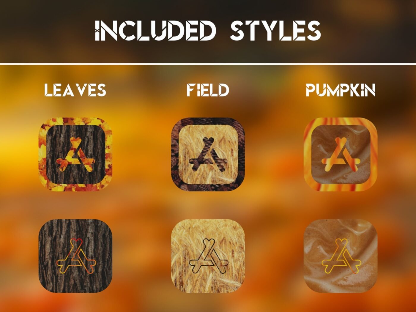 Styles of the Fall Season Icon Pack