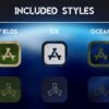 Styles of the Planet Earth Icon Pack