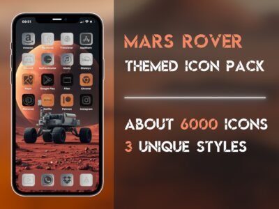Cover of the Mars Rover Icon Pack