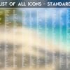 List of the Standard Icons of the Tropical Beach Icon Pack