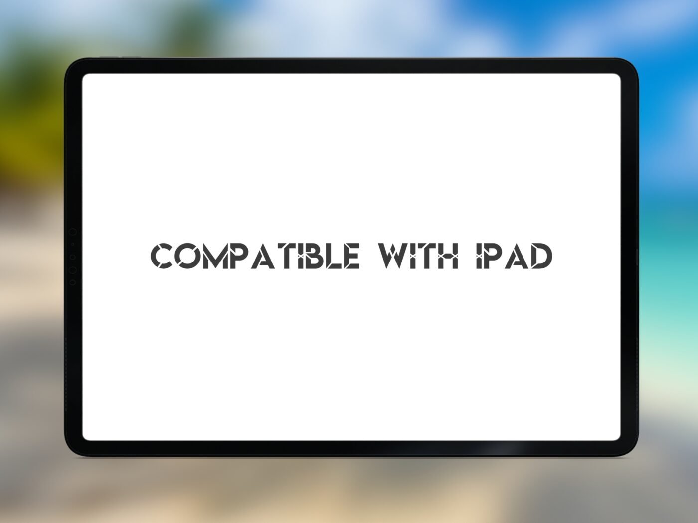 iPad Mockup of the Tropical Beach Icon Pack