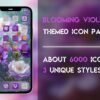 Cover of the Blooming Violets Icon Pack