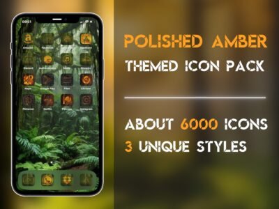 Cover of the Polished Amber Icon Pack