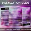 Installation Guide Showcase of the Blooming Violets Icon Pack