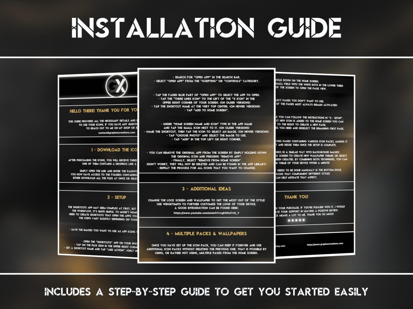 Installation Guide Showcase of the Pearl Marble Icon Pack