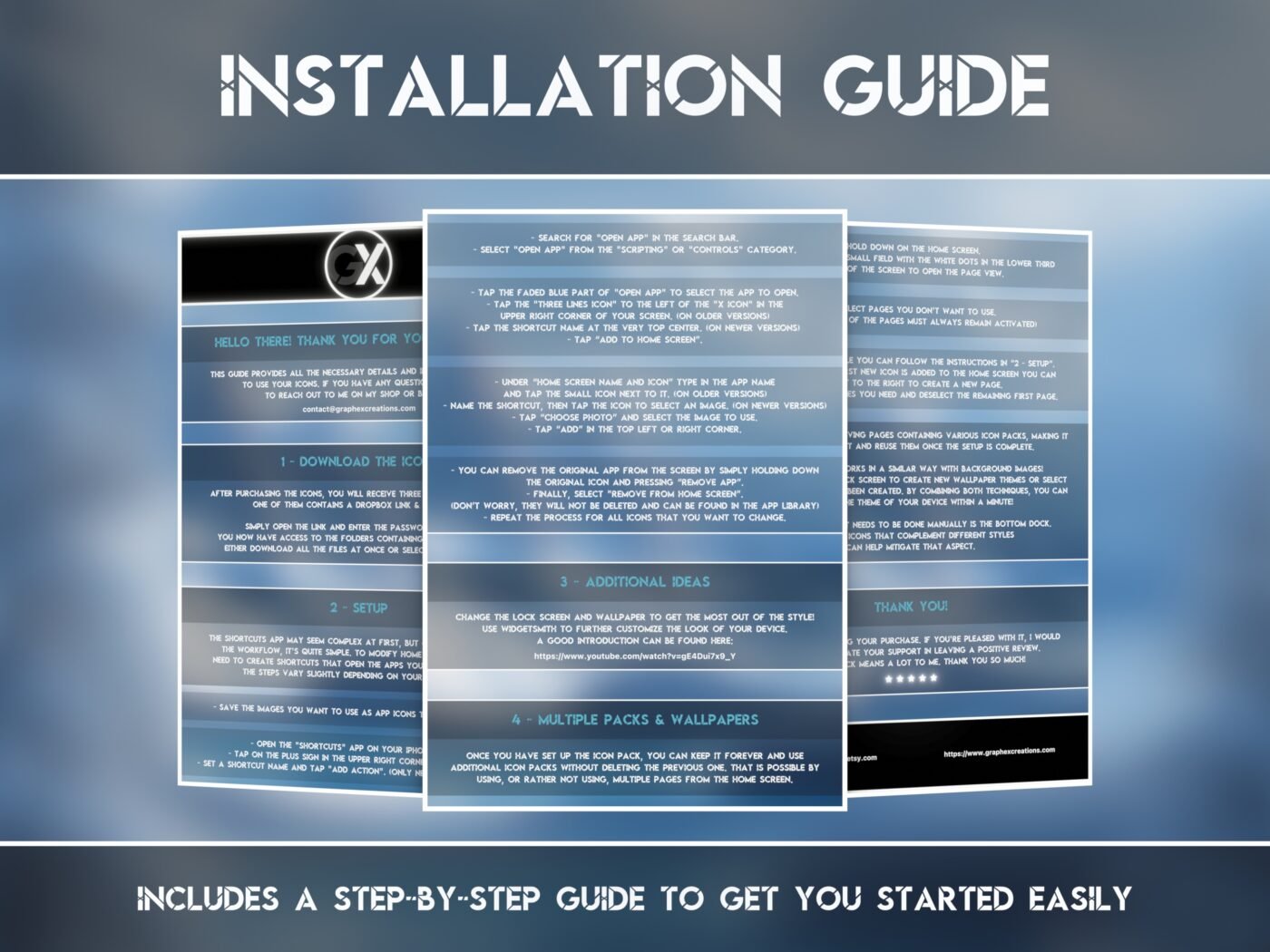 Installation Guide Showcase of the Winter Season Icon Pack