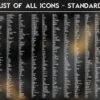 List of the Standard Icons of the Pearl Marble Icon Pack