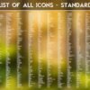 List of the Standard Icons of the Polished Amber Icon Pack