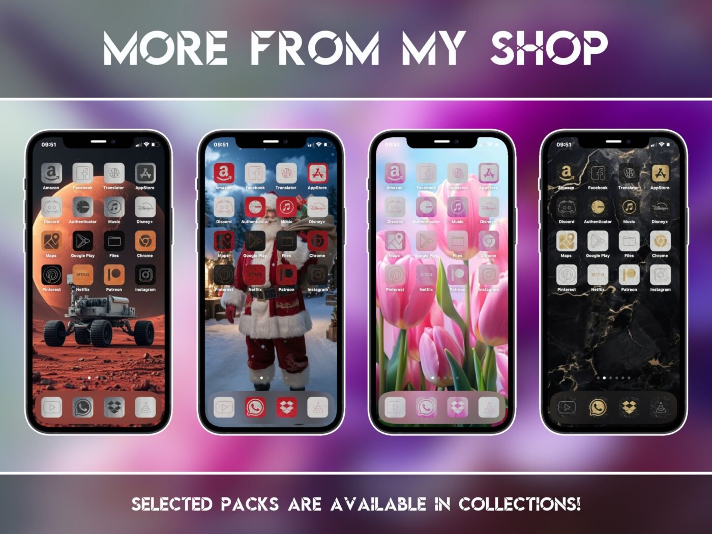 Additional Ideas of the Blooming Violets Icon Pack