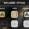 Styles of the Pearl Marble Icon Pack