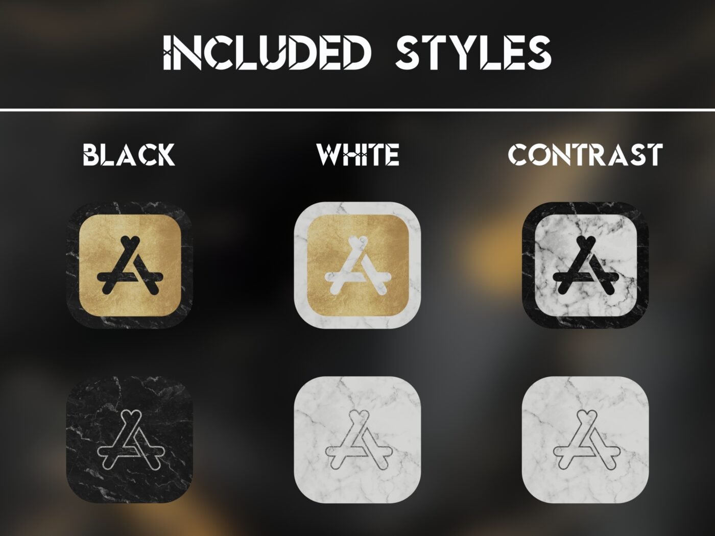 Styles of the Pearl Marble Icon Pack