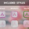 Styles of the Sunlit Tulips Icon Pack
