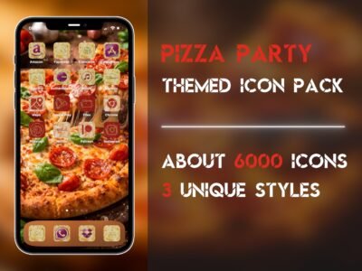 Cover of the Pizza Party Icon Pack