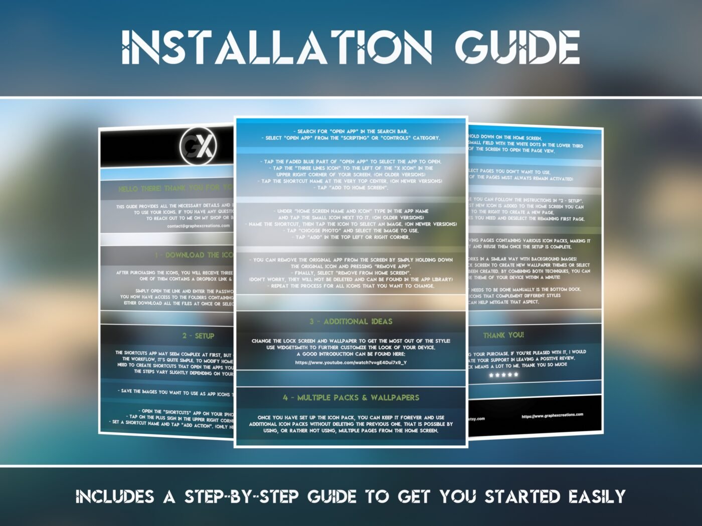 Installation Guide Showcase of the Pirate Cove Icon Pack