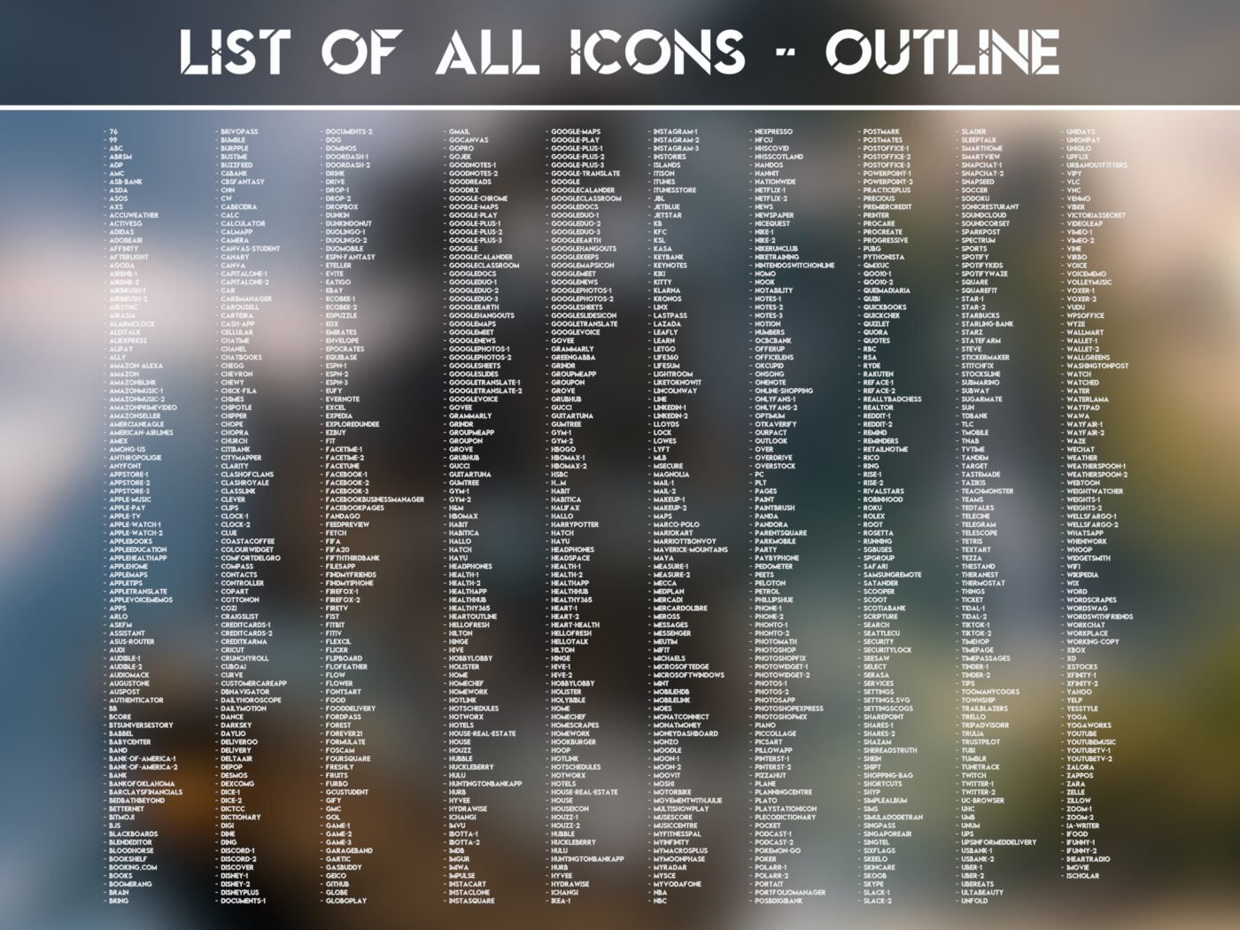 List of the Outline Icons of the Pirate Captain Icon Pack